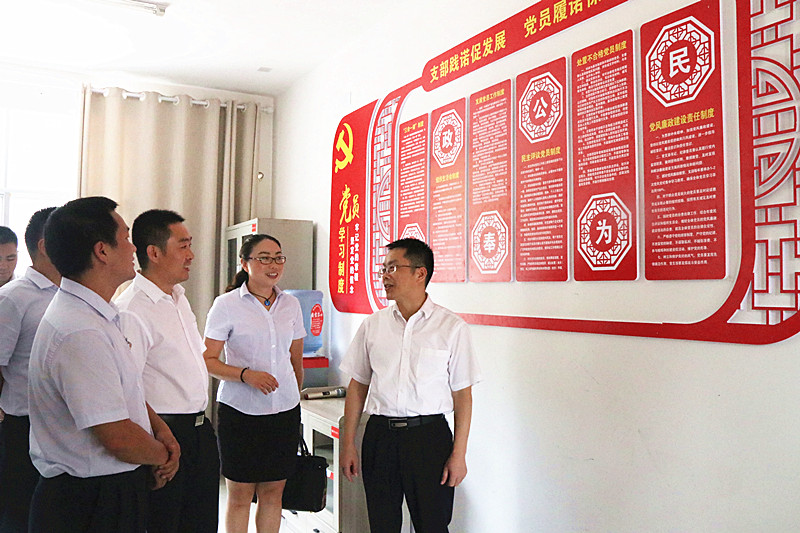 刘光杰书记调研汨湖支部标准化建设工作