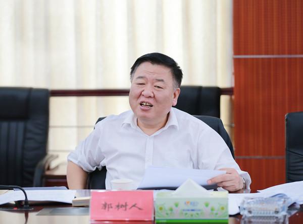 郭树人副部长率省委教育实践活动检查评估组检查指导我社教育实践活动