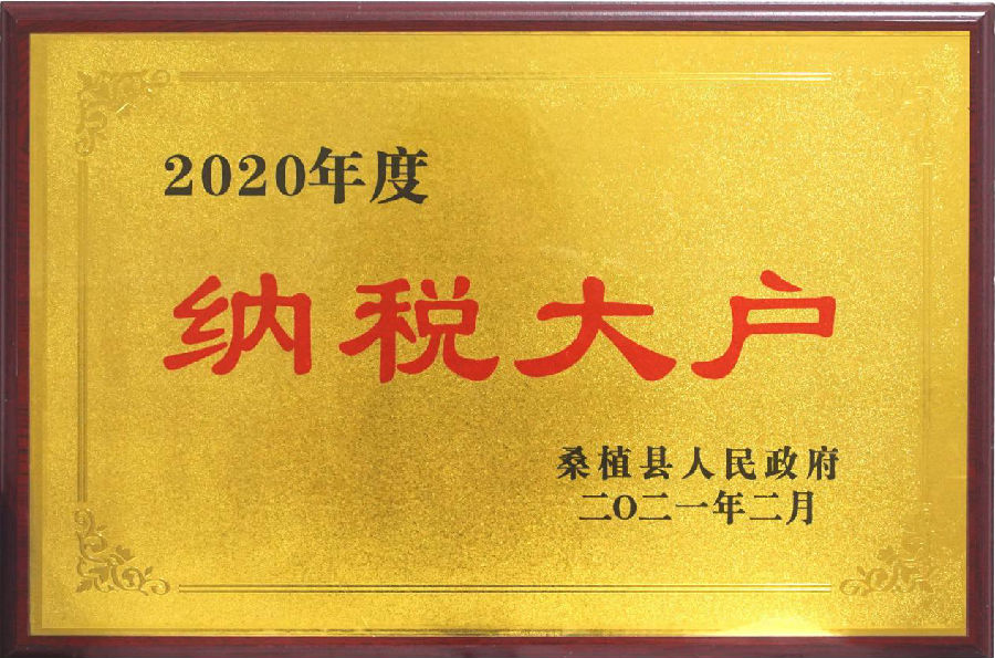 桑植农商银行:连续三年荣获"纳税大户"称号